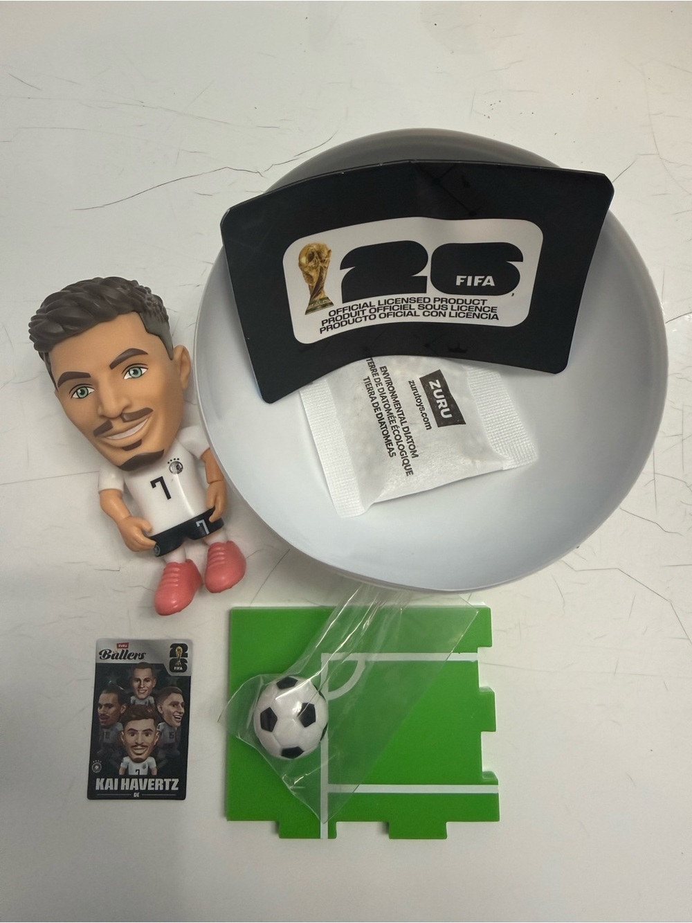Kai Havertz Soccer Figure with Accessories - White & Green